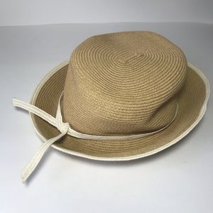 Vintage Ann Taylor Boho Woven Straw Sun Hat